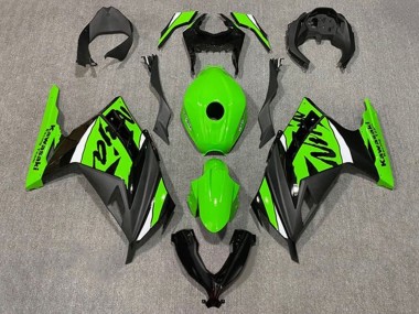 Kawasaki EX300 Motorrad Verkleidung 2013-2017 - Grun Weiss Schwarz