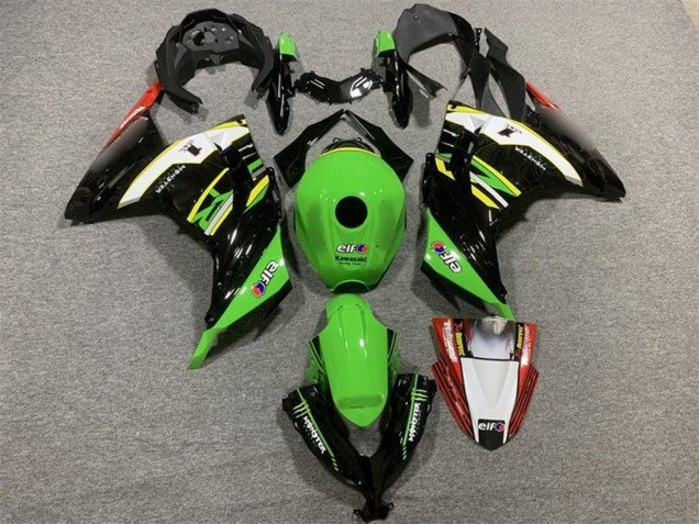 Kawasaki EX300 Motorrad Verkleidung 2013-2017 - Grun Schwarz Weiss Gelb Rot