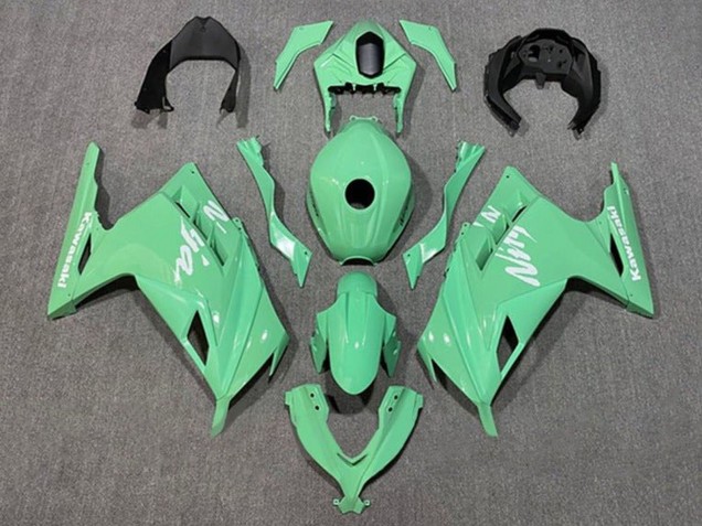 Kawasaki EX300 Motorrad Verkleidung 2013-2017 - Hellgrun Weiss
