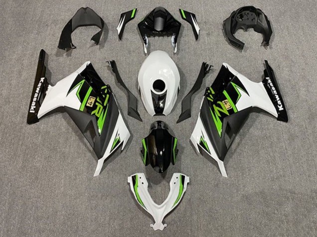 Kawasaki EX300 Motorrad Verkleidung 2013-2017 - Weiss Grun Schwarz
