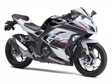Kawasaki EX300 Motorrad Verkleidung 2013-2017 - Weiss Schwarz Rot Accents