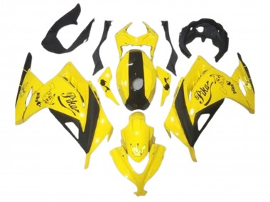 Kawasaki EX300 Motorrad Verkleidung 2013-2017 - Gelb Schwarz Pikachu
