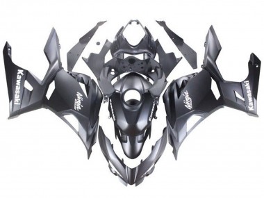 Kawasaki Ninja 400 Motorrad Verkleidung 2018-2024 - Matt Schwarz Weiss Aufkleber