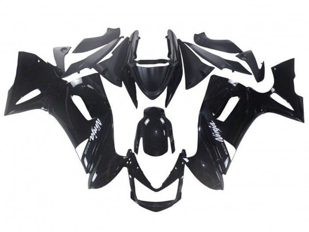 Kawasaki Ninja 650 EX650 Motorrad Verkleidung 2006-2008 - Glanzendes Schwarz Weiss Ninja 650R
