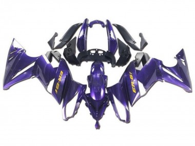 Kawasaki Ninja ER6F Motorrad Verkleidung 2009-2011 - Lila Gelb