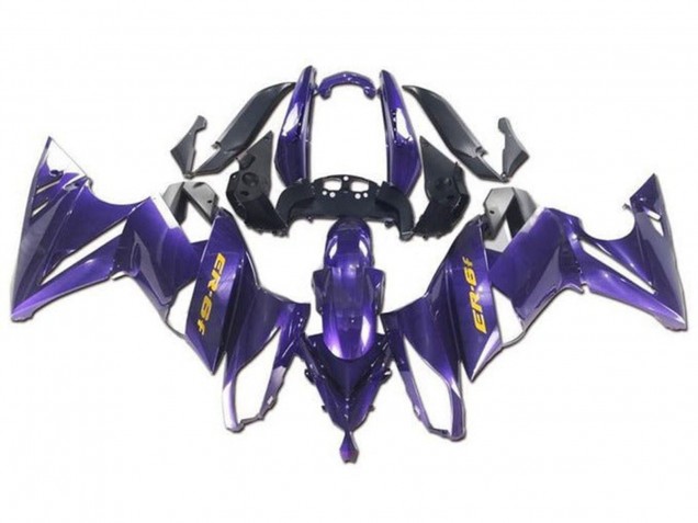 Kawasaki Ninja ER6F Motorrad Verkleidung 2009-2011 - Lila Gelb