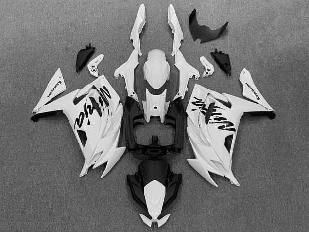 Kawasaki Ninja 650 EX650 Motorrad Verkleidung 2020-2026 - Weiss Schwarz