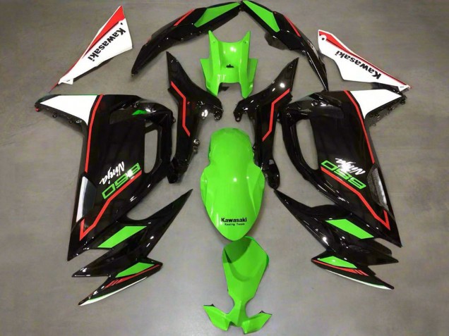 Kawasaki Ninja 650 EX650 Motorrad Verkleidung 2020-2025 - Grun Rot Schwarz Weiss