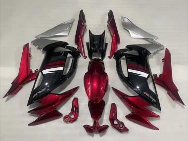 Kawasaki Ninja 650 EX650 Motorrad Verkleidung 2020-2025 - Rot Silber Weiss Schwarz