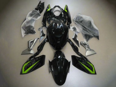 Kawasaki Z400 Motorrad Verkleidung 2018-2024 - Glanzendes Schwarz Grun Silber