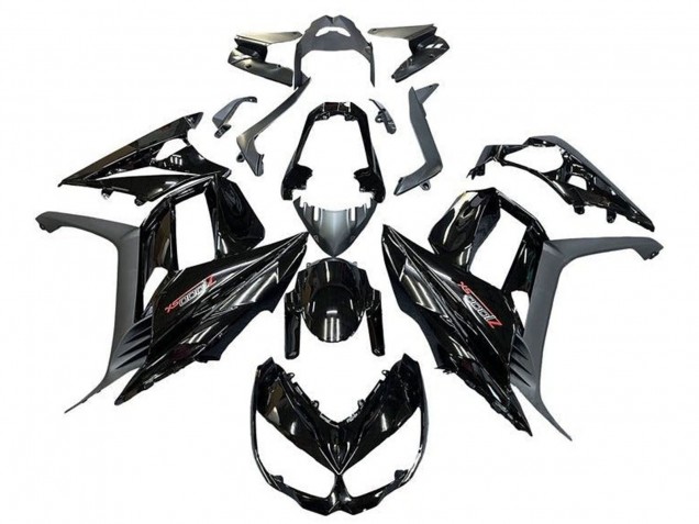 Kawasaki Z1000SX Motorrad Verkleidung 2010-2016 - Glanzendes Schwarz