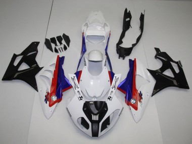 BMW S1000RR Komplette Abs Verkleidung Kit 2009-2014 - Weiss Rot Blau Glanzendes Schwarz