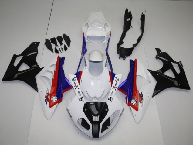 BMW S1000RR Komplette Abs Verkleidung Kit 2009-2014 - Weiss Rot Blau Glanzendes Schwarz
