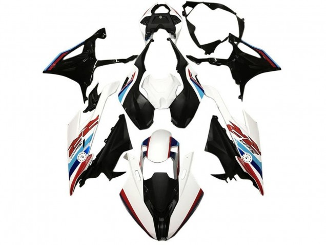 BMW S1000RR Motorrad Verkleidung 2019-2022 - Weiss Blau Rot Hellblau