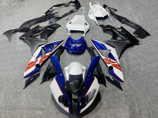 BMW S1000RR Motorrad Verkleidung 2019-2022 - Blau Weiss Rot Schwarz