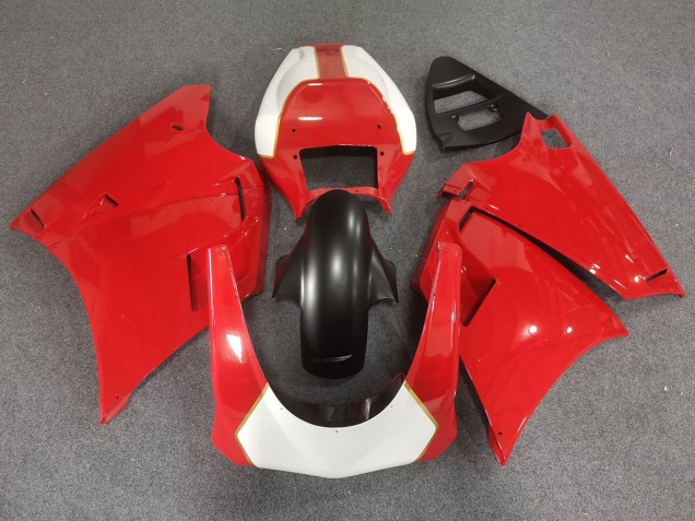 Ducati 748/916/996/998 Motorrad Verkleidung 1993-2005 - Weiss Rot Gold Matt Schwarz Race