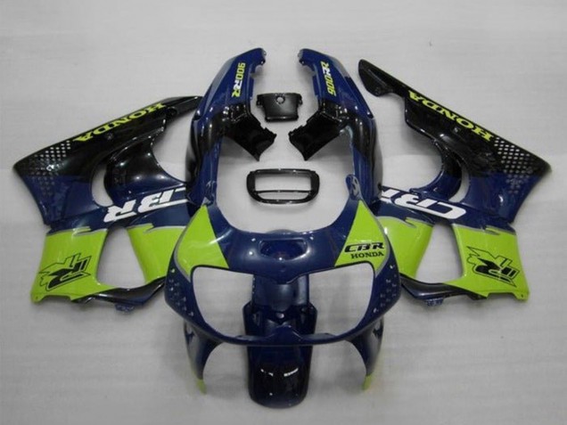 Honda CBR900RR 893 Motorrad Verkleidung 1994-1995 - Blau Grun Glanzendes Schwarz