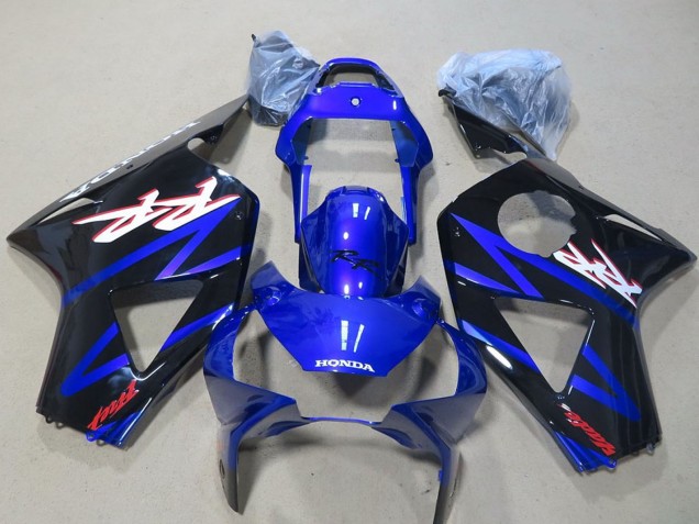Honda CBR900RR 954 Motorrad Verkleidung 2002-2003 - Blau Glanzendes Schwarz