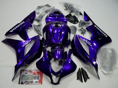 Honda CBR600RR Motorrad Verkleidung 2007-2008 - Blau Glanzendes Schwarz
