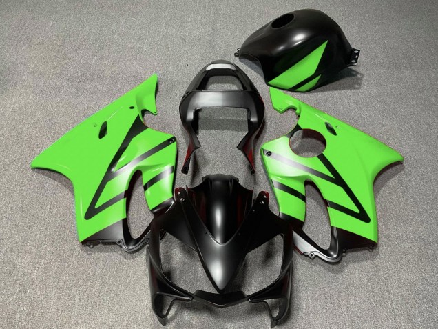 Honda CBR600 F4i Motorrad Verkleidung 2001-2003 - Grun Matt Schwarz