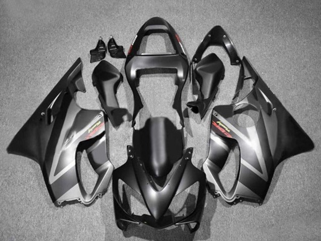 Honda CBR600 F4i Motorrad Verkleidung 2001-2003 - Matt Schwarz Grau
