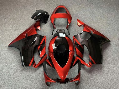 Honda CBR600 F4i Motorrad Verkleidung 2001-2003 - Rot Glanzendes Schwarz
