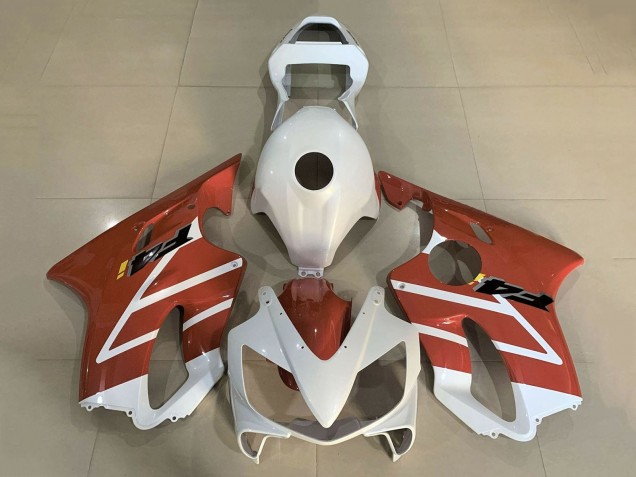 Honda CBR600 F4i Motorrad Verkleidung 2001-2003 - Weiss Orange