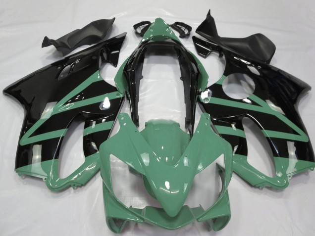 Honda CBR600 F4i Motorrad Verkleidung 2004-2007 - Moss Grun Glanzendes Schwarz