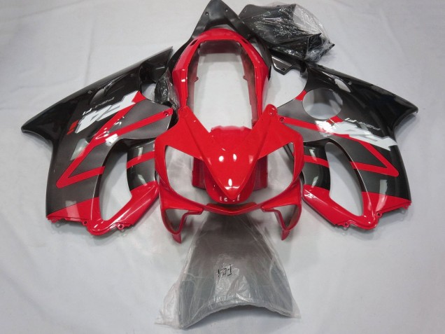 Honda CBR600 F4i Motorrad Verkleidung 2004-2007 - Rot Grau Glanzendes Schwarz