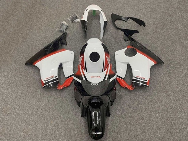 Honda CBR600 F4i Motorrad Verkleidung 2004-2007 - Weiss Rot Glanzendes Schwarz