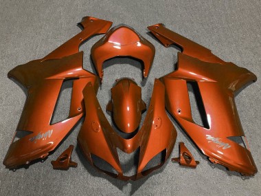 Kawasaki ZX6R Motorrad Verkleidung 2007-2008 - Orange