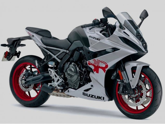 Suzuki GSX8R Motorrad Verkleidung 2024-2025 - Silber Schwarz Rot