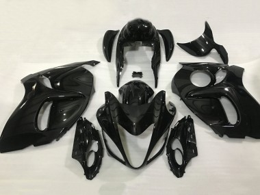 Suzuki GSXR 1300 Hayabusa Motorrad Verkleidung 2008-2020 - Glanzendes Schwarz