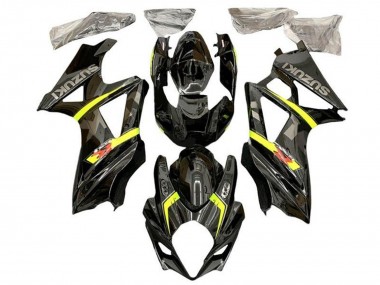 Suzuki GSXR 1000 Motorrad Verkleidung 2005-2006 - Schwarz Gelb Grau