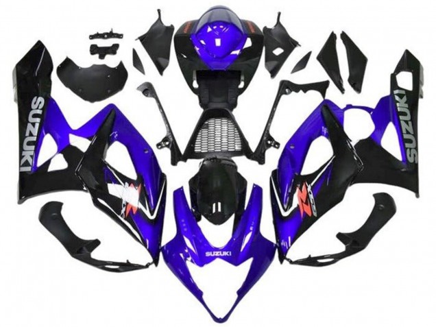 Suzuki GSXR 1000 Motorrad Verkleidung 2005-2006 - Blau Schwarz Grau