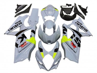 Suzuki GSXR 1000 Motorrad Verkleidung 2005-2006 - Grau Schwarz Neon Gelb Rot