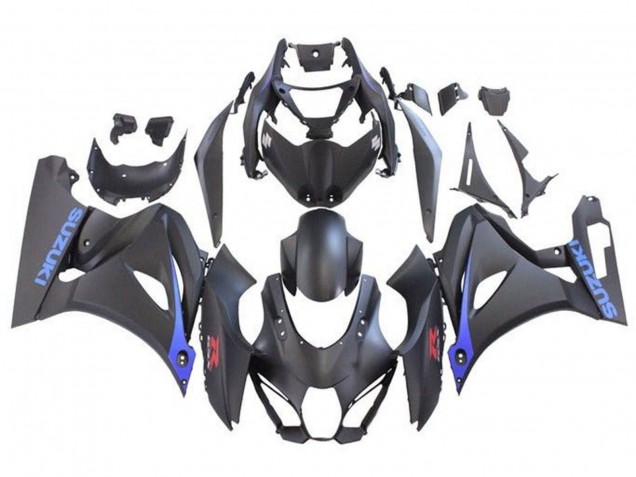 Suzuki GSXR1000 Motorrad Verkleidung 2017-2025 - Matt Schwarz Blau
