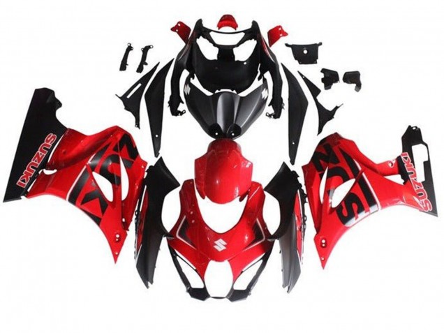 Suzuki GSXR1000 Motorrad Verkleidung 2017-2025 - Rot Schwarz