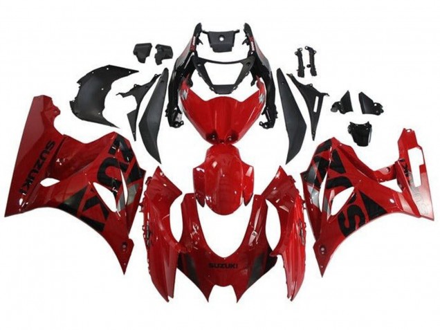 Suzuki GSXR1000 Motorrad Verkleidung 2017-2025 - Rot Schwarz Silber