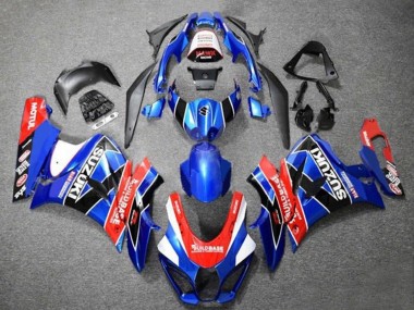 Suzuki GSXR1000 Motorrad Verkleidung 2017-2024 - Blau Rot Weiss Schwarz