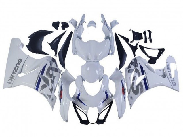Suzuki GSXR1000 Motorrad Verkleidung 2017-2025 - Weiss Silber Blau