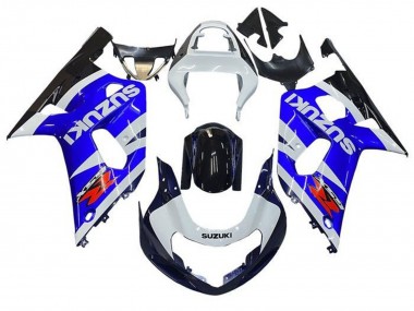 Suzuki GSXR 600 / GSXR 750 Motorrad Verkleidung 2001-2003 - Weiss Blau Glanzendes Schwarz Rot
