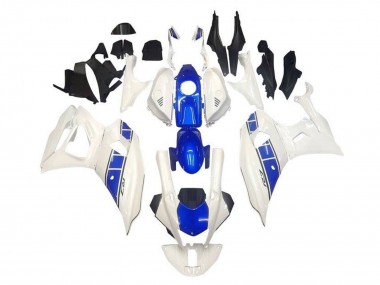 Yamaha YZF R7 Motorrad Verkleidung 2021-2024 - Weiss Blau Streifen