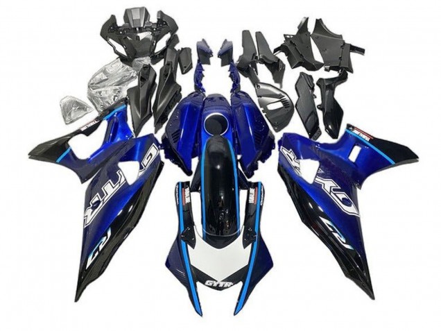 Yamaha YZF R7 Motorrad Verkleidung 2021-2024 - Blau Schwarz Hellblau