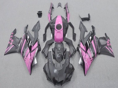 Yamaha YZF R3/R25 Motorrad Verkleidung 2019-2021 - Rosa Schwarz Monster