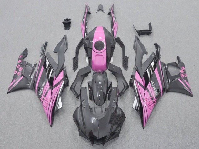 Yamaha YZF R3/R25 Motorrad Verkleidung 2019-2021 - Rosa Schwarz Monster