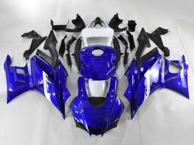 Yamaha YZF R3/R25 Motorrad Verkleidung 2019-2021 - Weiss Blau Matt Schwarz