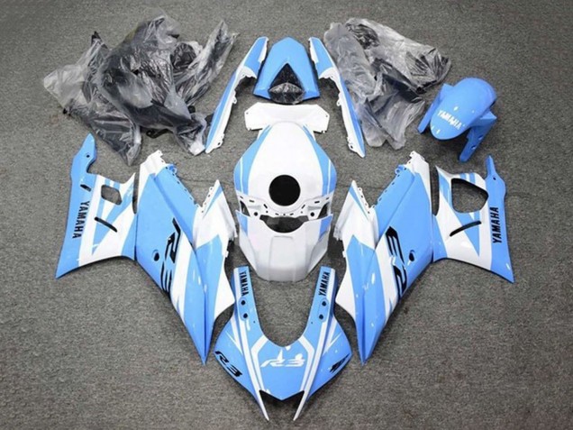Yamaha YZF R3/R25 Motorrad Verkleidung 2019-2021 - Weiss Hellblau