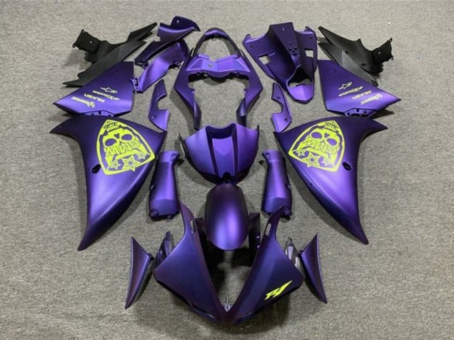 Yamaha YZF 1000 R1 Motorrad Verkleidung 2009-2011 - Lila Neon Gelb