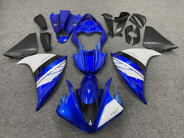 Yamaha YZF 1000 R1 Motorrad Verkleidung 2012-2014 - Blau Weiss Schwarz